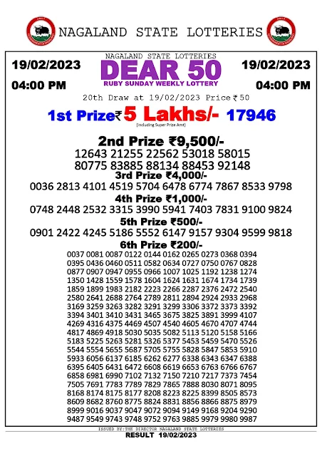 nagaland-lottery-result-19-02-2023-dear-50-ruby-sunday-today-4-pm