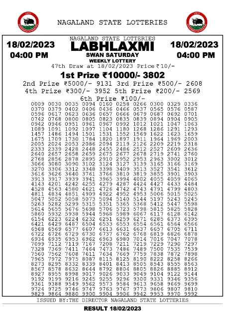 nagaland-lottery-result-18-02-2023-labhlaxmi-swan-saturday-today-4-pm