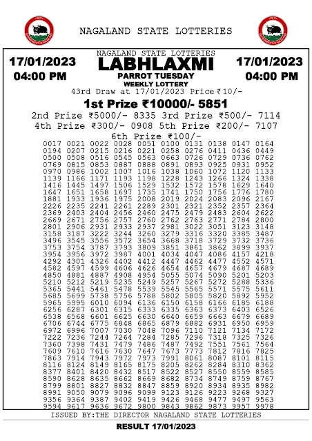 nagaland-lottery-result-17-01-2023-labhlaxmi-parrot-tuesday-today-4-pm