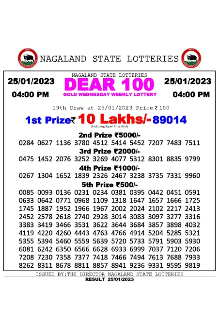 nagaland-lottery-result-25-01-2023-dear-100-gold-wednesday-today-4-pm