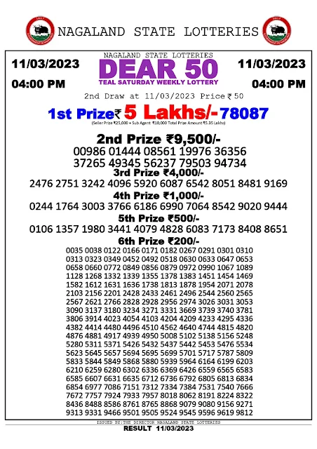 nagaland-lottery-result-11-03-2023-dear-50-teal-saturday-today-4-pm