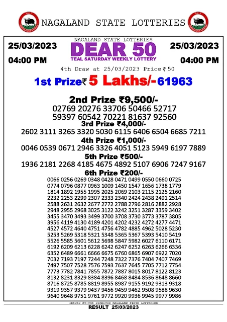 nagaland-lottery-result-25-03-2023-dear-50-teal-saturday-today-4-pm