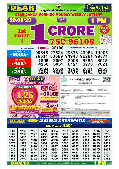 nagaland-lottery-result-20-02-2023-dear-ganga-morning-monday-today-1-pm