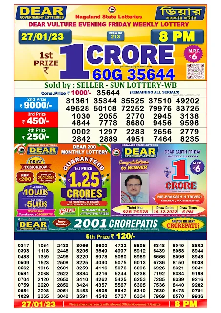 nagaland-lottery-result-27-01-2023-dear-vulture-evening-friday-today-8-pm