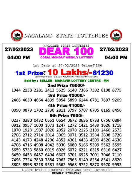nagaland-lottery-result-27-02-2023-dear-100-super-monday-today-4-pm