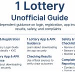1 Lottery Login & App Guide (Unofficial) – Safety, Results & Complaints