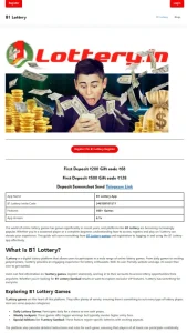 B1 Lottery results list example