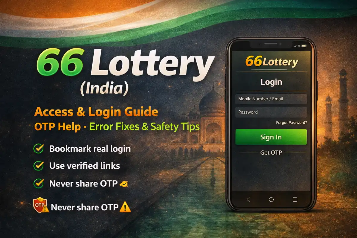 66 Lottery India - access and login guide cover (sample image)